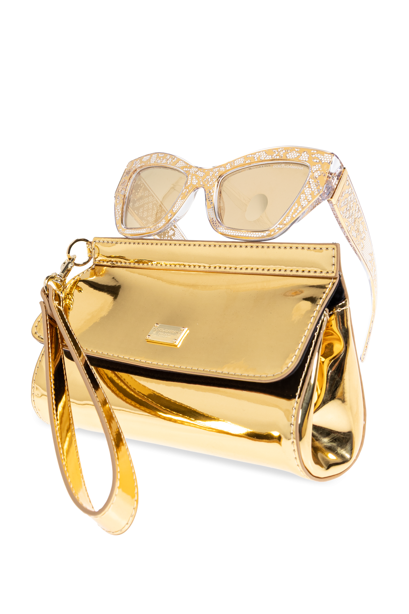 Dolce & Gabbana CS2278A9U738S537 関税送料込 Dolce Box bag in metal and ayers in Multicolor for Women
